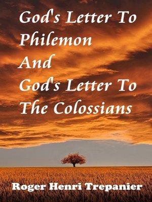 cover image of God's Letter to Philemon and God's Letter to the Colossians
